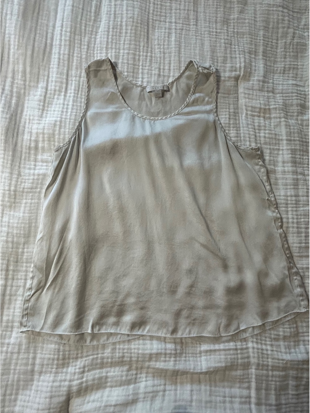 Lunya Washable Silk Tank Camisole Pajama Top